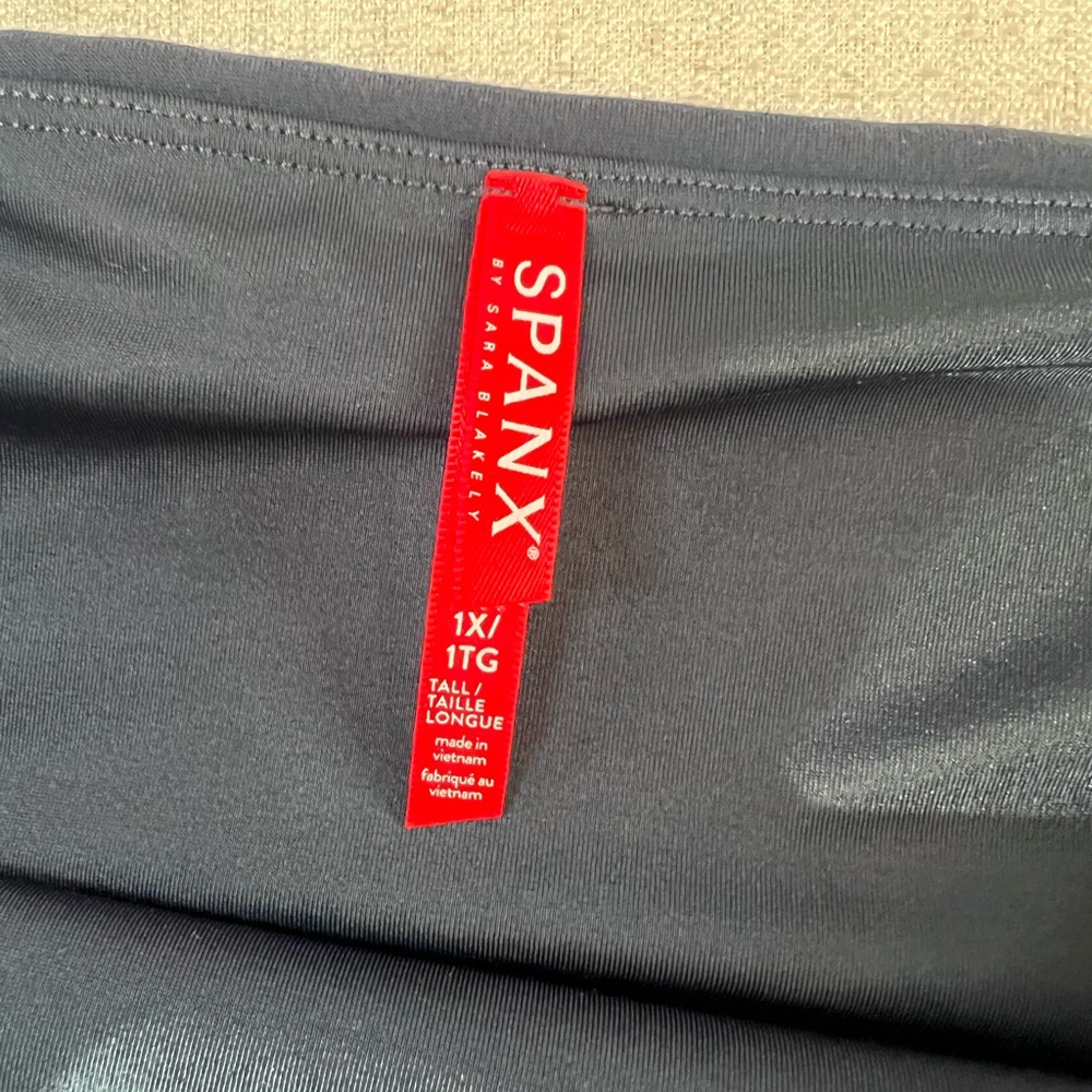 Spanx Dark Blue Pull On Pants Leggings Dress/Casual Style Size 1X Slit Leg - Picture 6 of 8